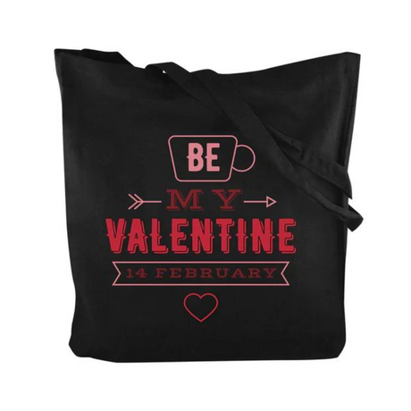 Torba bawełniana z nadrukiem BE MY VALENTINE