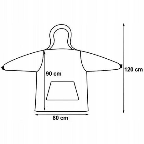 Kocobluza Gruba Różowa Szlafrok OVERSIZE