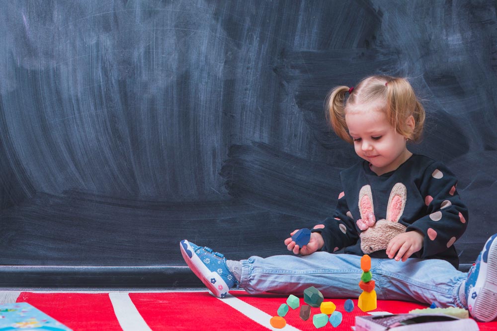 Klocki kamienie Drewniane Montessori 16 szt.