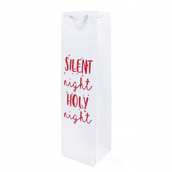 Torba papierowa na wino 11x9x40cm SILENT NIGHT