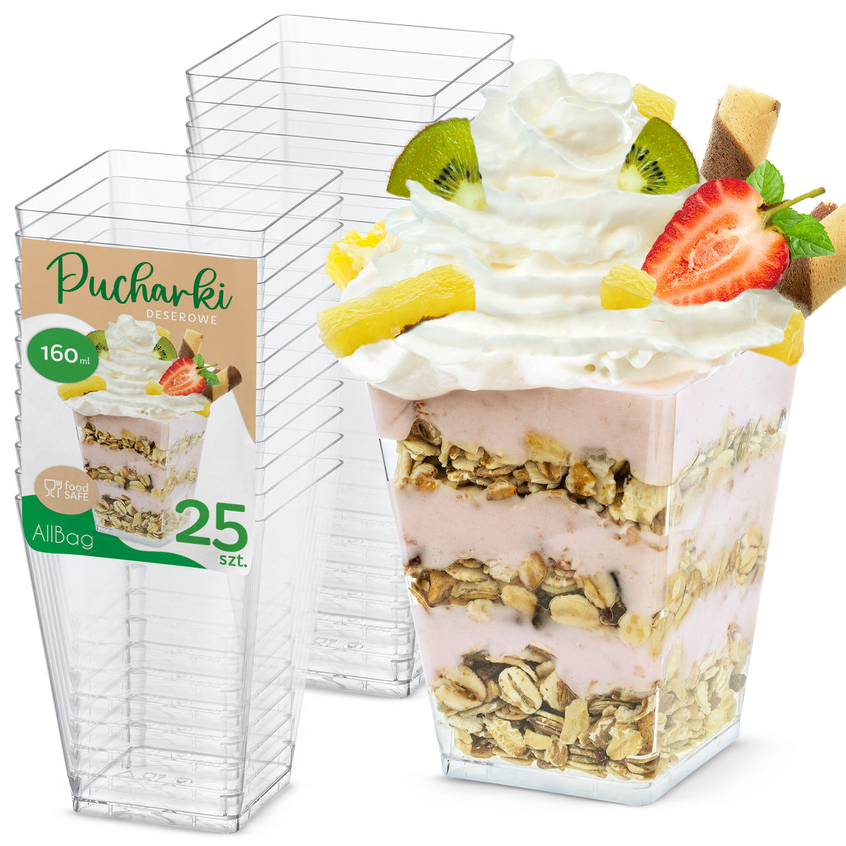 Pucharki do deserów 160ml 25szt.